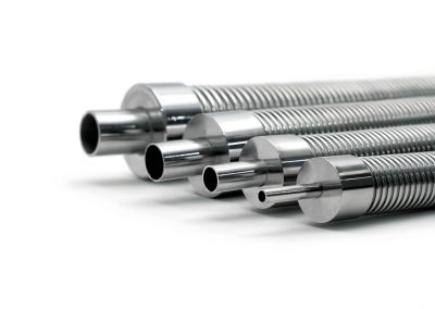 Four Insulon vacuum jacketed flexible-hoses